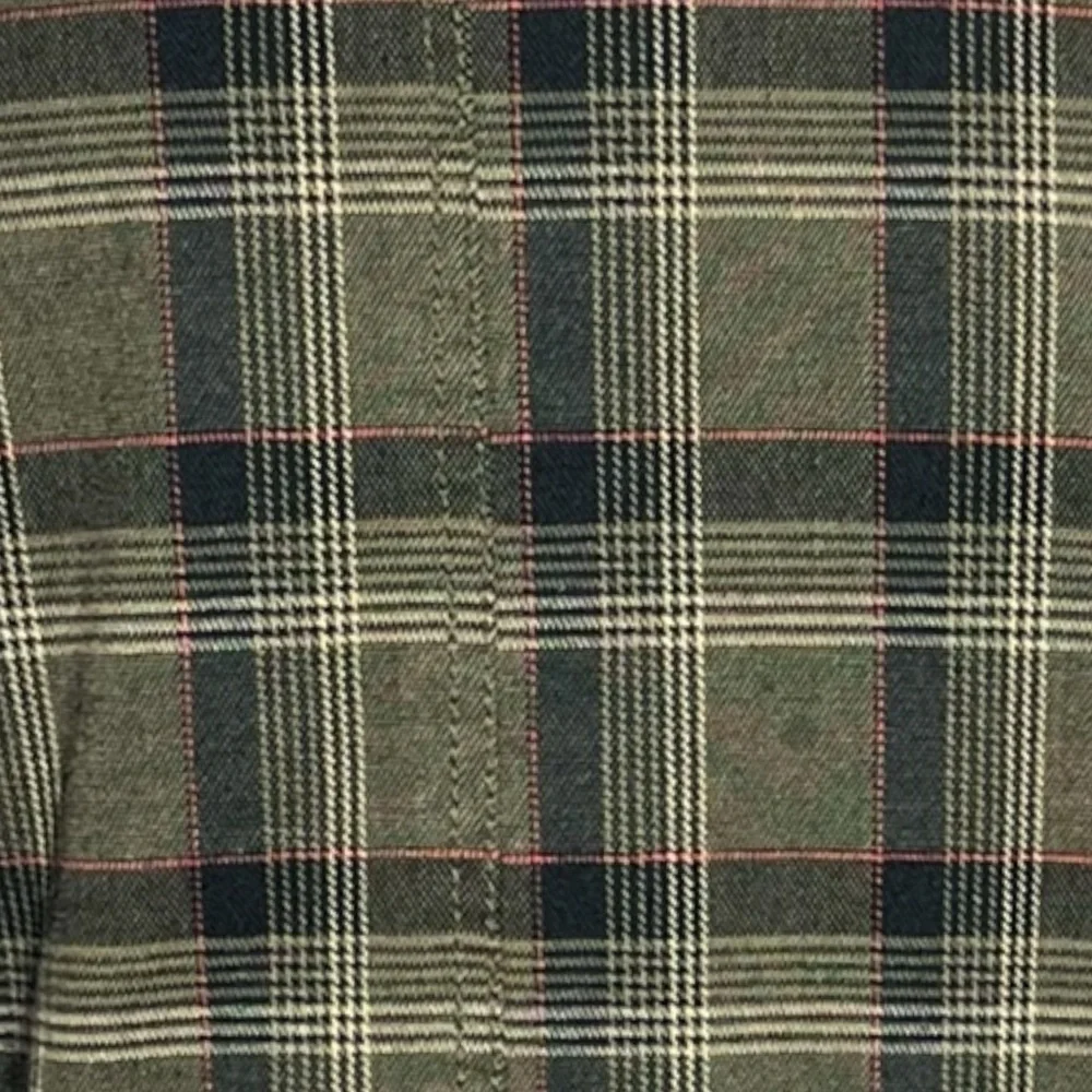 Vintage 90s Y2K Green Plaid Boyfriend Blazer Oversized Preppy Dark Academia